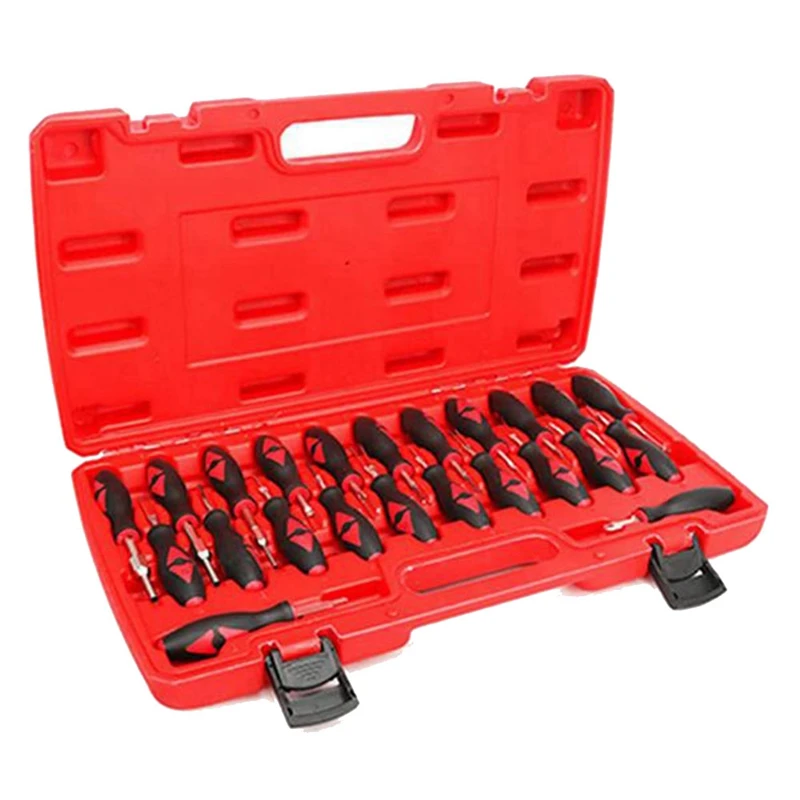 

23Pcs Car Terminal Wiring Harness Disconnect Tool Remover Line Tool Disassembly Wiring Harness Plug Unlock Tool