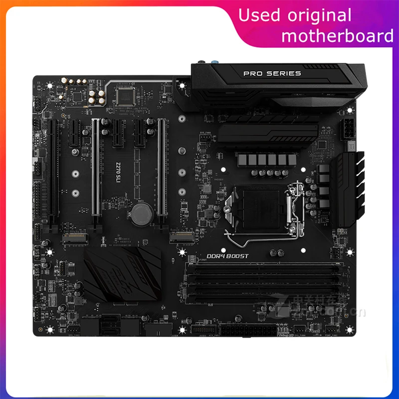 

Б/у материнская плата LGA 1151 для Intel Z270 Z270 SLI компьютера USB3.0 SATA3 DDR4 64 ГБ, десктопная материнская плата