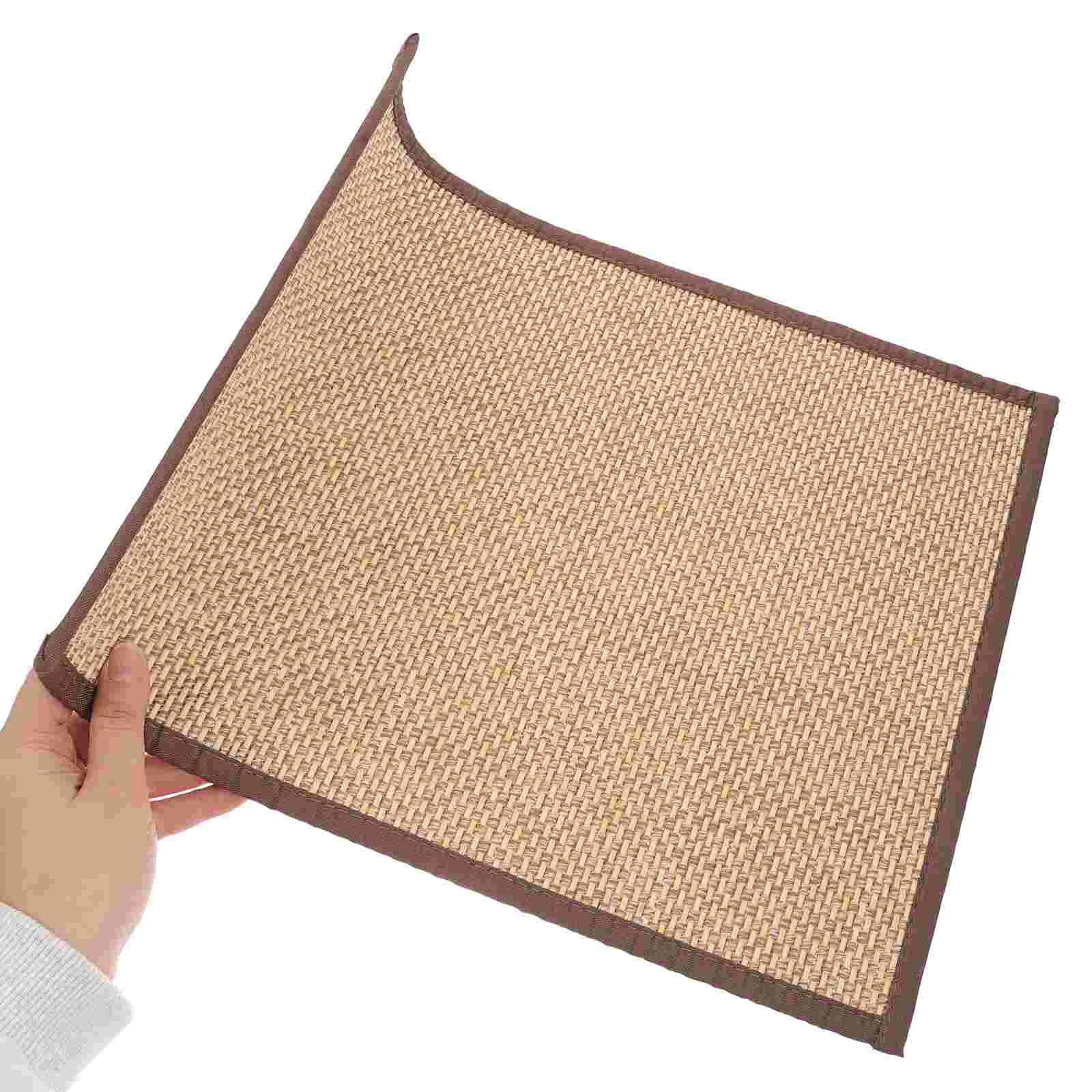 

Woven Straw Seat Cushion Japanese Style Rattan Futon Sitting Pad Tatami Floor Pillow Zen Garden Yoga Practice Or