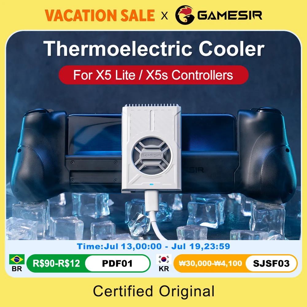 GameSir X5 Lite X5s Bluetooth Gamepads Thermoelectric Cooler FX5 Lite Cooling Fan Gaming Accessories for Mobile Phone