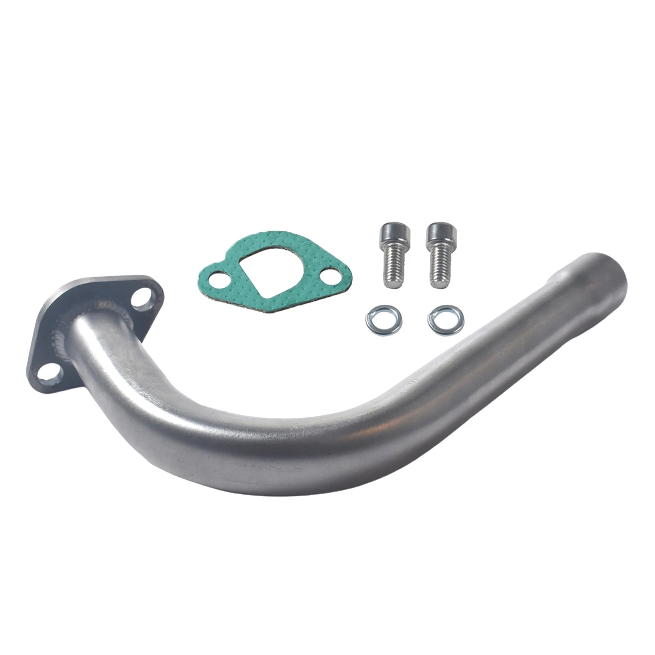 exhaust pipe header w muffler for predator 196cc 212cc gx160 200 ct200u go kart sthus Exhaust Pipe With Female Threaded For Predator 212cc 196cc Go Kart & Mini Bike For Honda GX160 GX200 For Coleman Powerspor