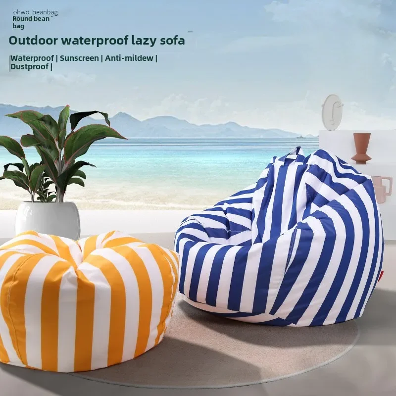 Modern Single Recliner Lazy Sofa Outdoor Popular Bean Bag for Camping Beach Music Festivals-Portable & Waterproof Set