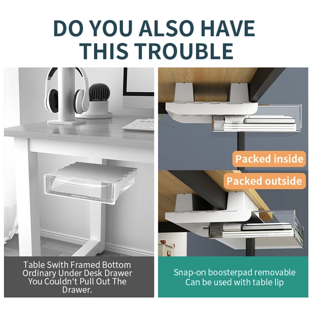 Drill-Free Under Desk Drawer 6