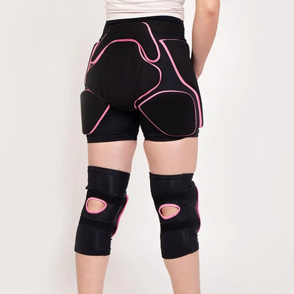 1 Pc/Pair Skating Protective Gear Vibration Damping Shock Absorption Ergonomics Thickened Ski Knee And Hip Pads Skiing Supplies