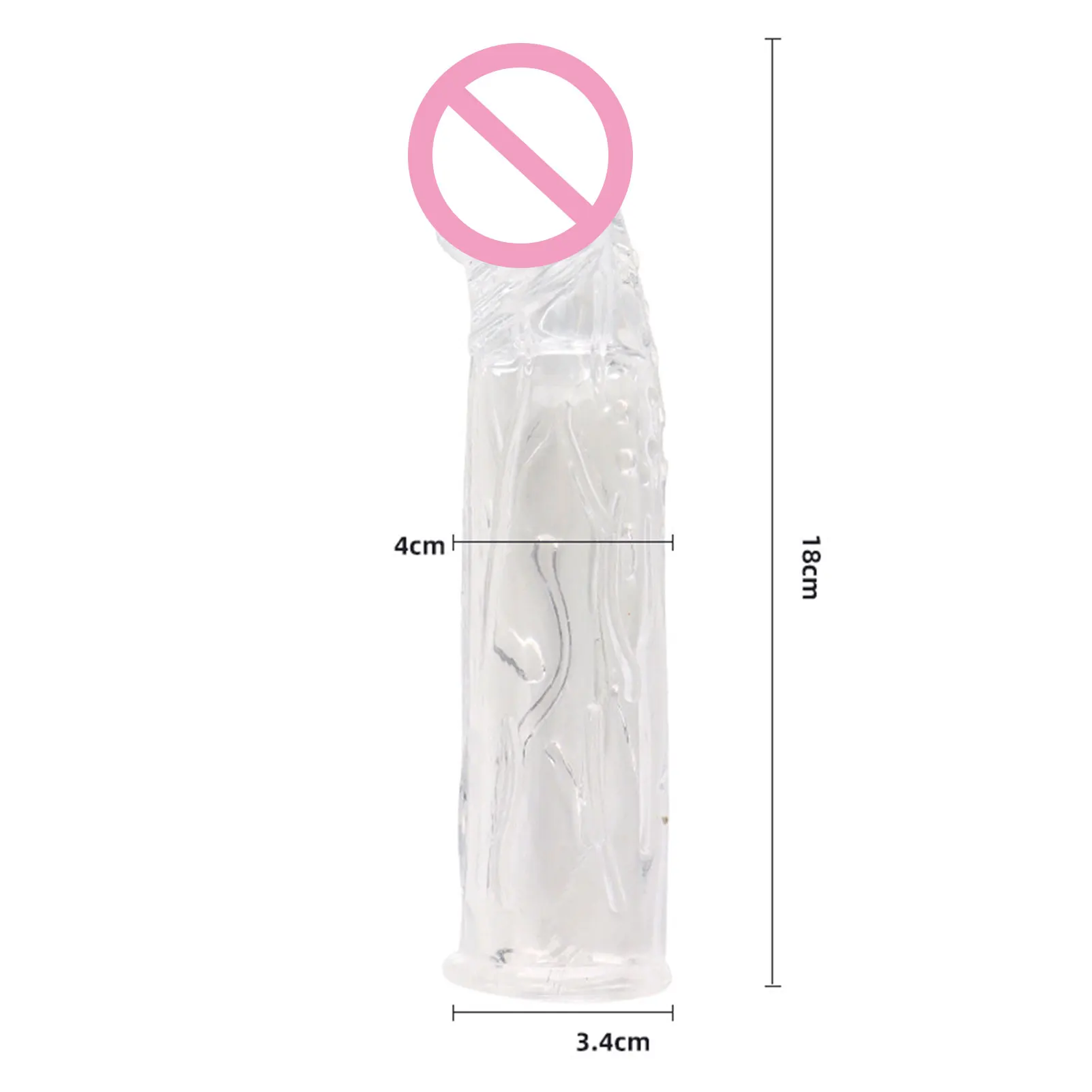 Reusable Penis Enlarger Condoms Ribbed G-Point Sex Toys Passionate Latex Contraceptives Sex Goods for Men Delay Ejaculation 18+ 4