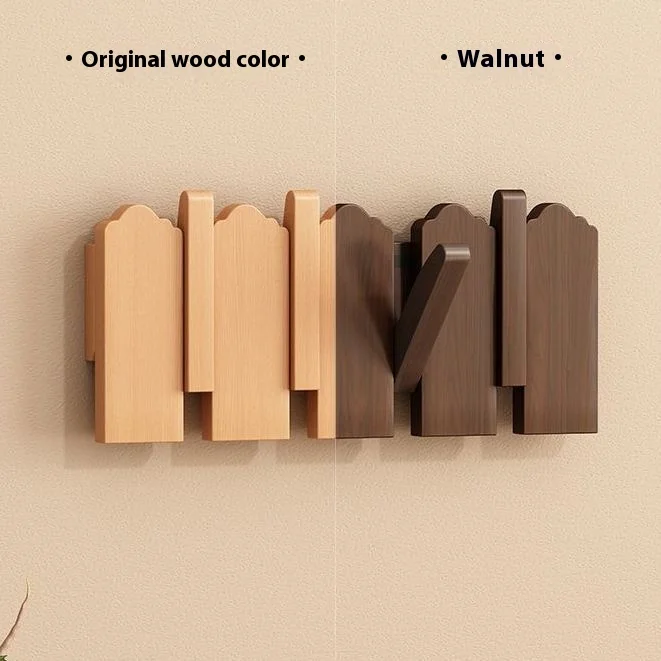 Piano key hanging clothes rack, wall mounted entrance hook, solid wood clothes rack for entrance door, wall foyer 5