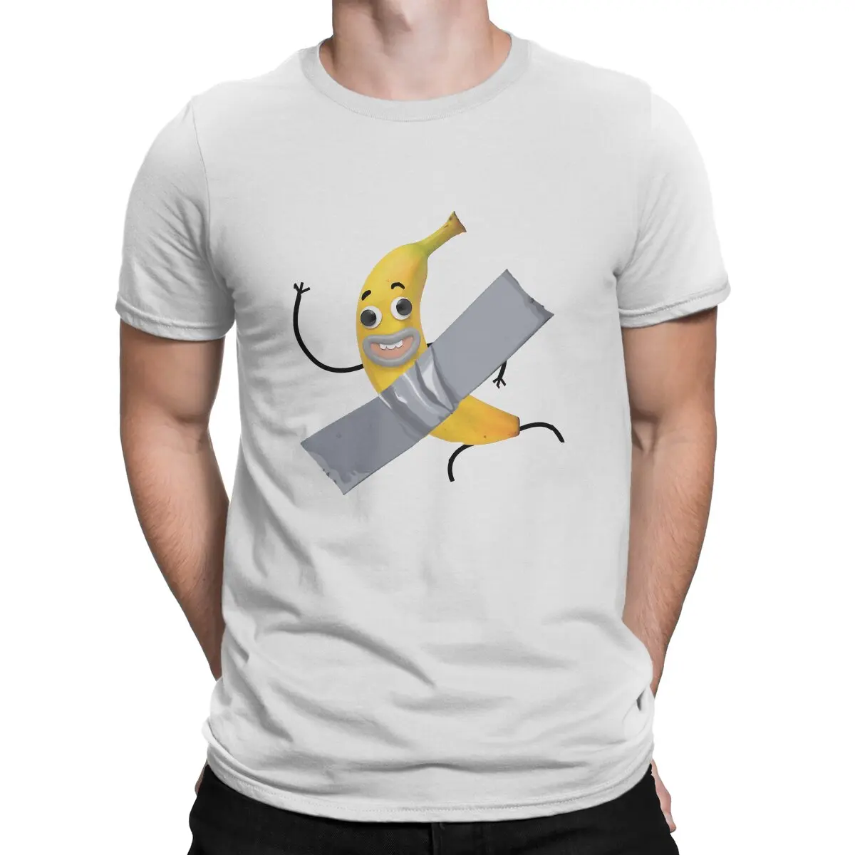 

Banana T Shirts for Men 100% Cotton Funny T-Shirts Round Collar T-The Amazing World of Gumball Tee Shirt Short Sleeve Clothes