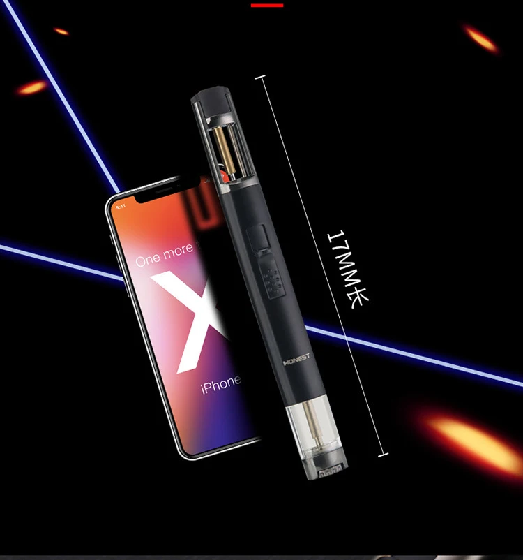 Description Picture 6 of itemHONEST-Airbrush Torch Turbo Lighter, Windproof Cigar Lighter, Unusual Metal Jet, Butane Gas Pipe Welding Lighter, Kitchen Gadget