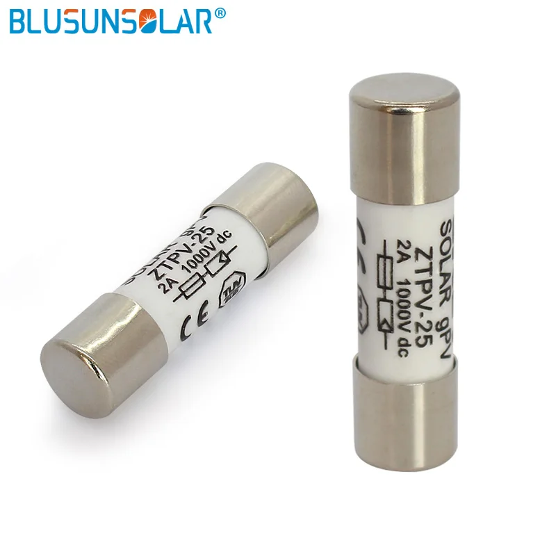 1 Piece 1000V 10*38MM 2A 6A 8A 10A 12A 15A 20A 30A DC PV Solar Fuse Metal Alloys For Power System Protection