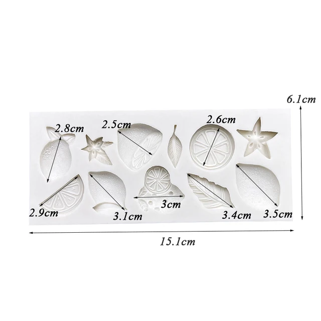 Citrom Narancssárga Szilikon Cukrász Penész Gyanta Szerszámok Csokoládé Cupcake Sütés Fondant Sütemény Díszítő - Image 5