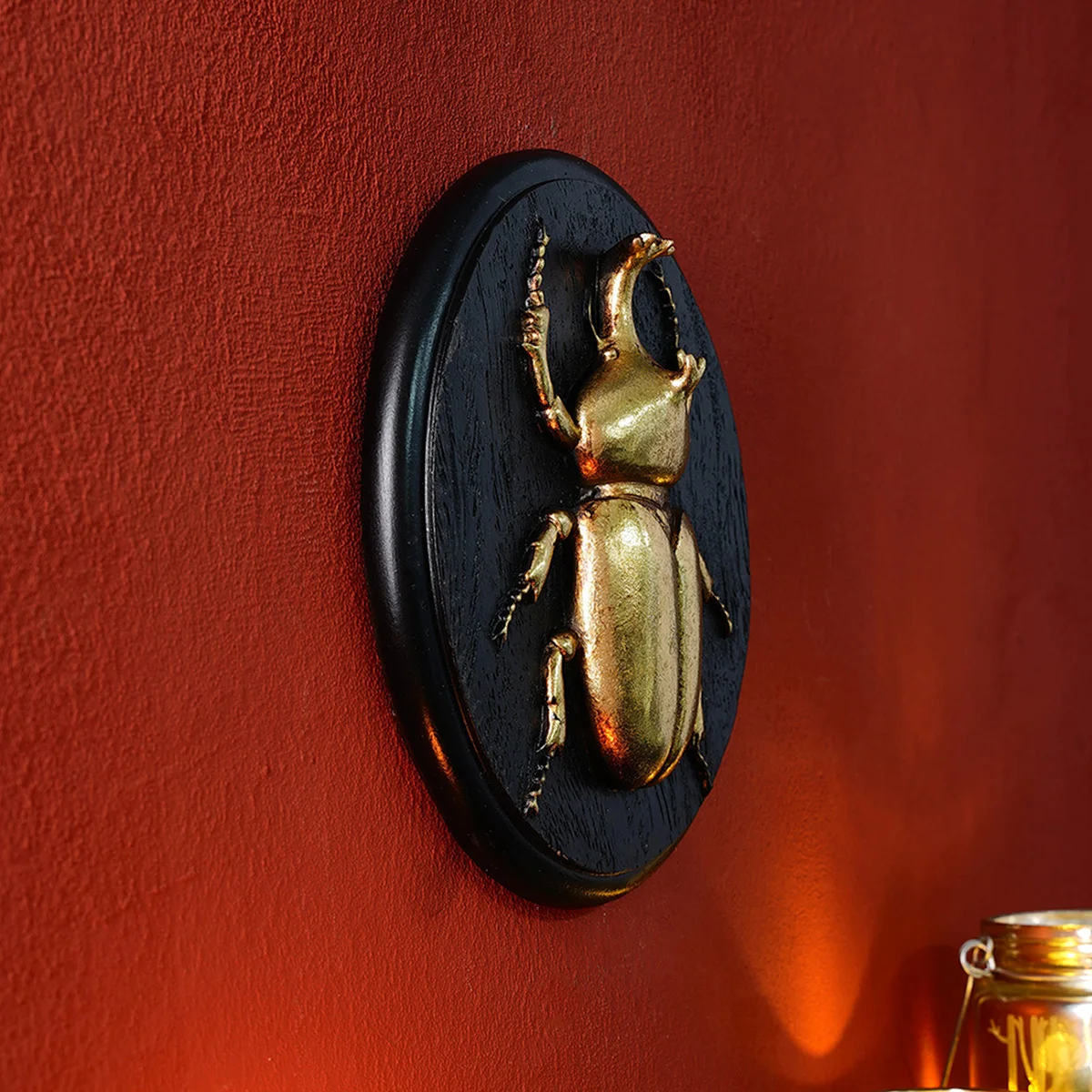 1PC, resin material golden beetle series pendant, suitable for insect party decoration