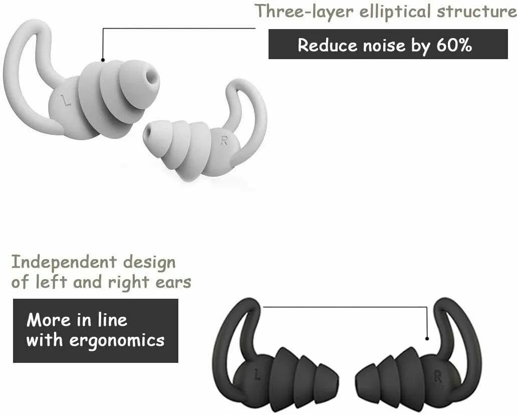 

High Quality Swimming Earplug Silicone Wear Comfortable Texture Soundproof Earplugs Industrial Noise-canceling Sleep Earplug