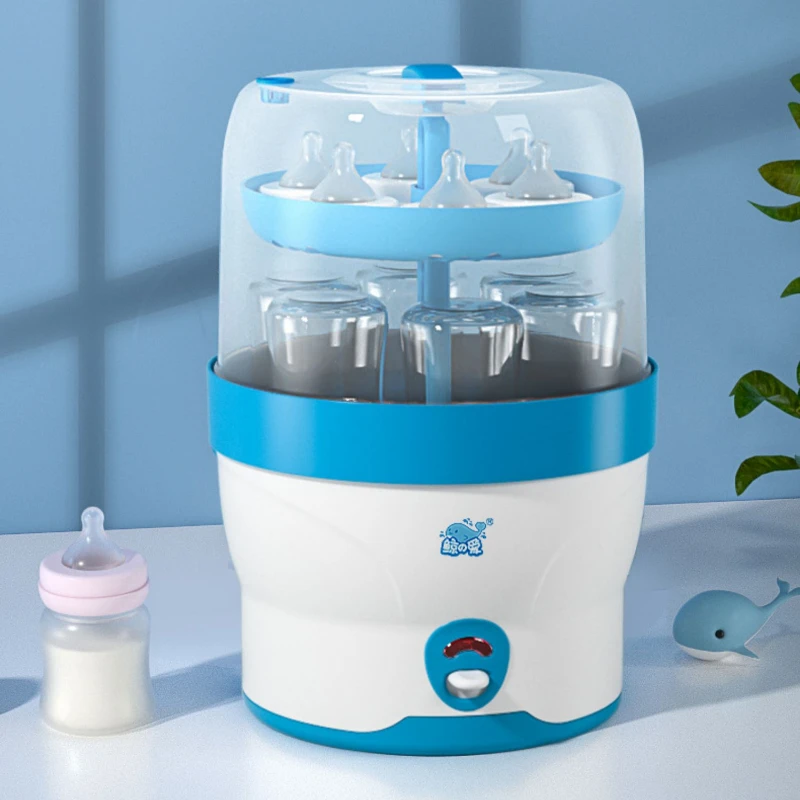 28 Baby Bottle Sterilizer-Multi-Functional Newborn Sterilization Pot, Smart High-Temperature Steam Sterilizer Infant