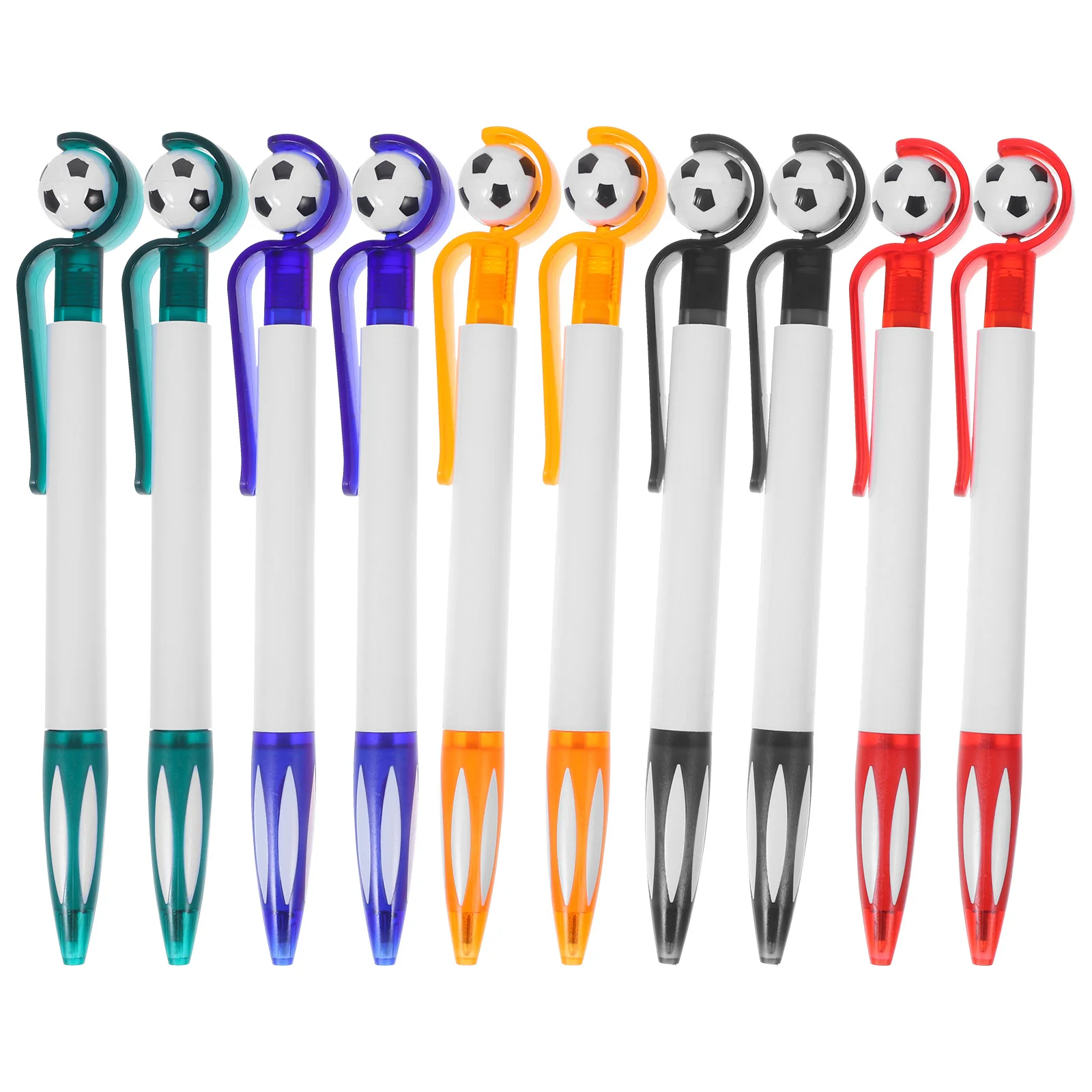 

10 Pcs Football Ballpoint Pen Pens Writing Stationery Soccer Shape Scrapbooking Pp Drawing Ink Party Favors Student