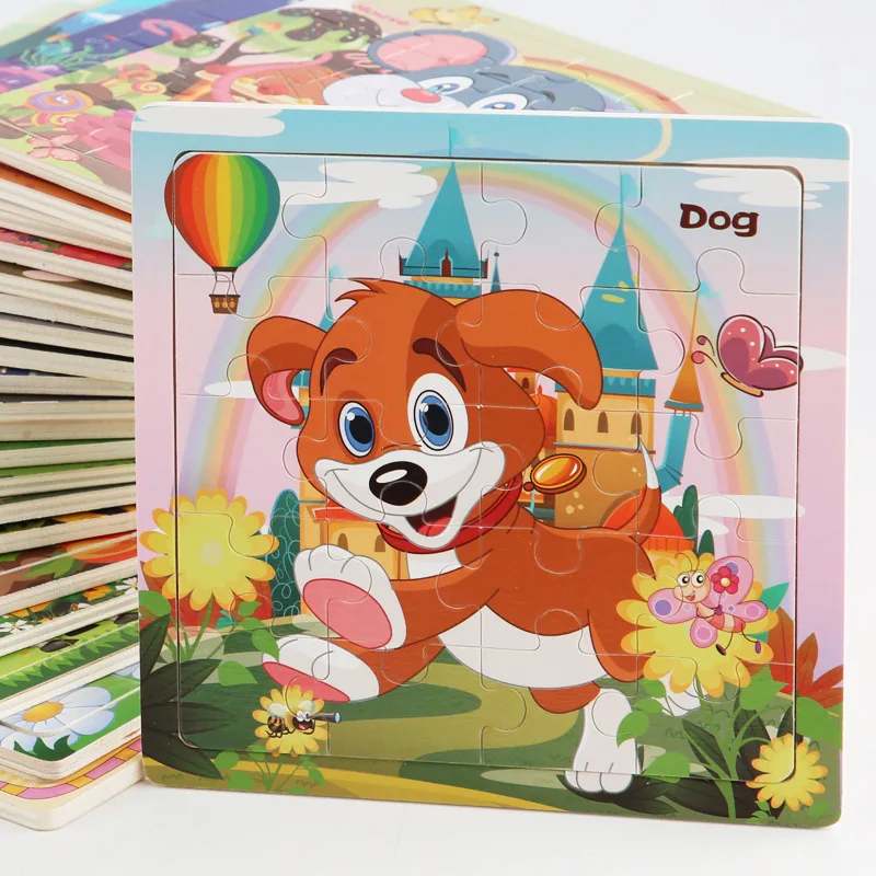 Montessori Wooden 3D Puzzle for toddlers 3