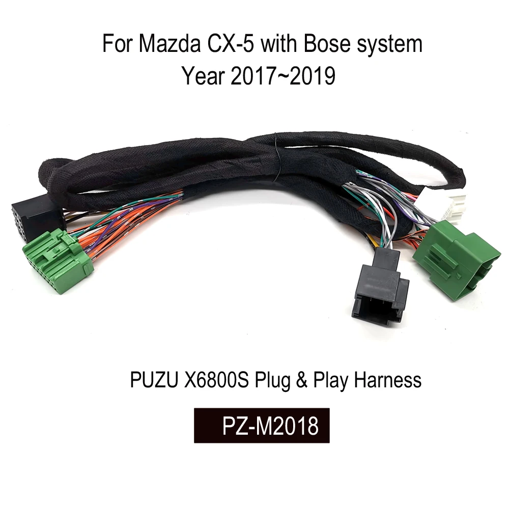 PUZU Car DSP Amplifier Wiring Harness For Mazda CX-5 bose sound