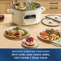 Pot MultiMeal Multicooker and Programmable Slow Cooker with Bake Function, Oat Milk 2
