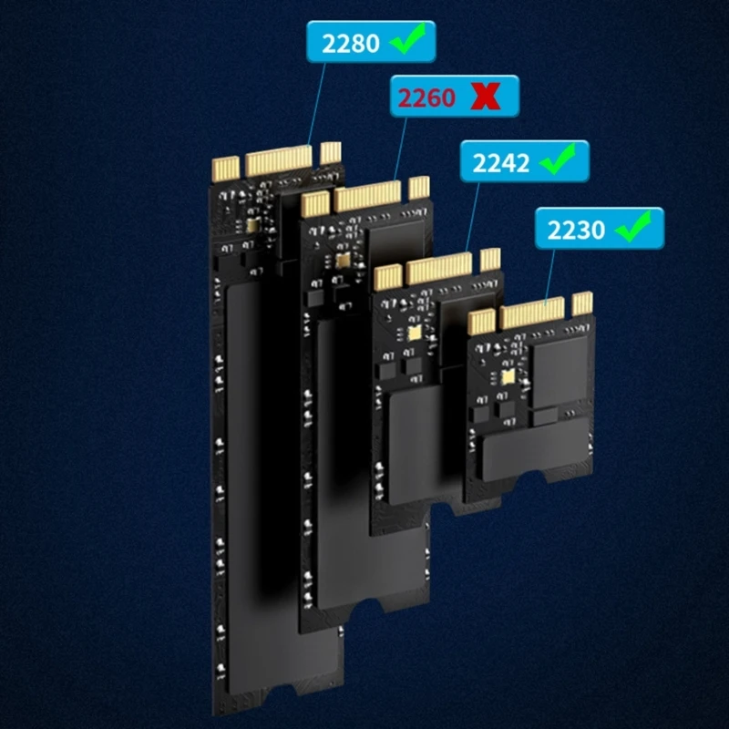 NVMe SSD 인클로저 박스 솔리드 디스크 스토리지 지문 암호화