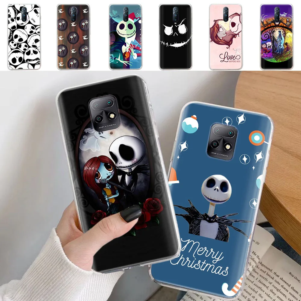 Custodia Trasparente Per Motorola Moto G7 G8 G9 Power G10 G20 G30 Play G200 Plus Jack Skellington