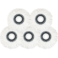 Universal Mop Head Refill Rotating Spin Mops Microfibers Round 16mm Mopping Head Microfiber Rag Mop Cloth Replacement Clean Tool 1