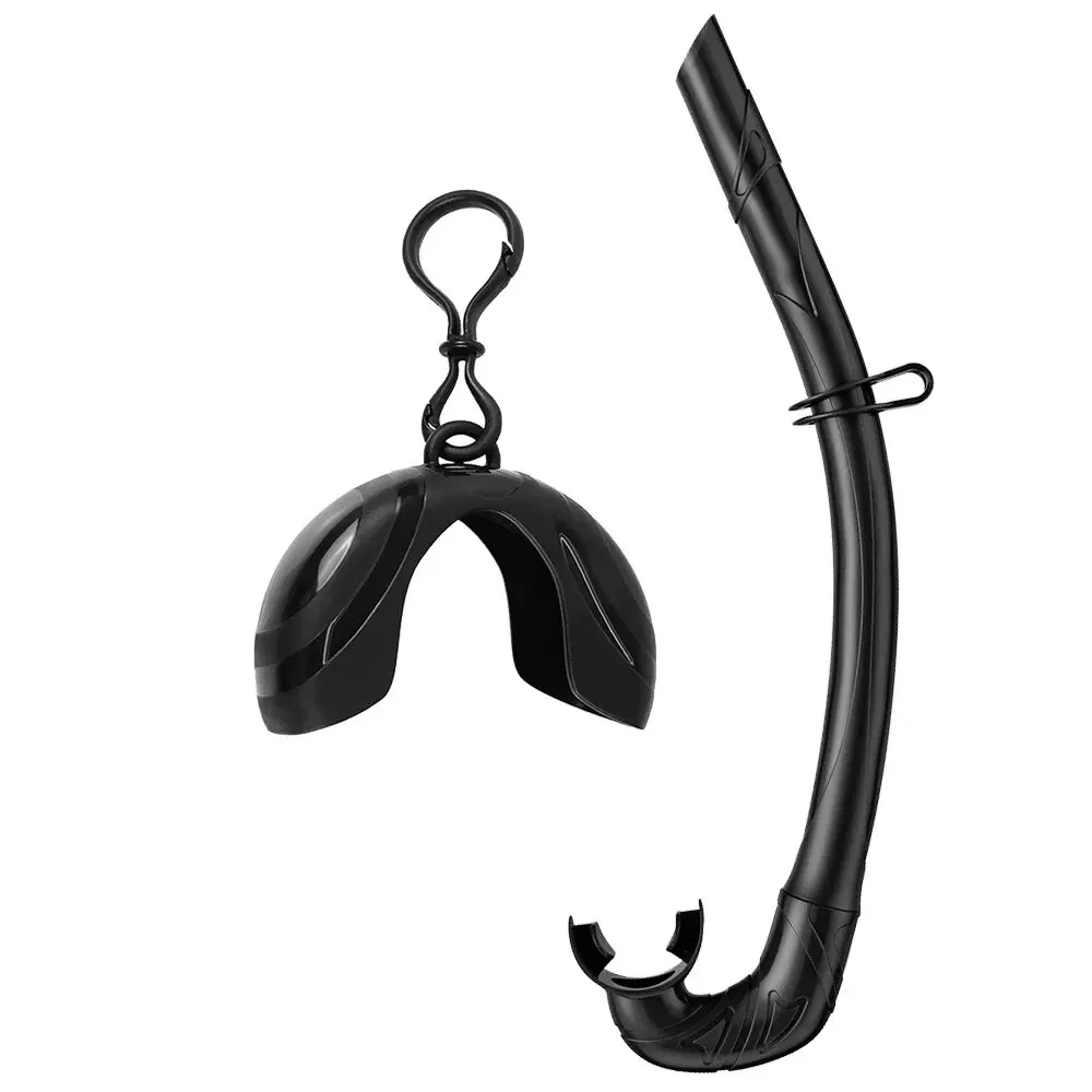 Soft Silicone Diving Snorkel diving snorkel Portable Foldable Easy-Breath Wet Scuba With Storage Case for Freediving Spearfishing Swimming