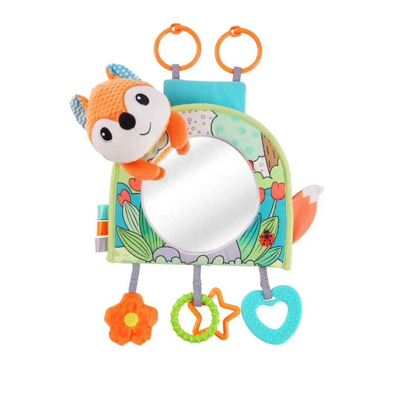 Infant Rear Seat Mirror with Sensory Toys