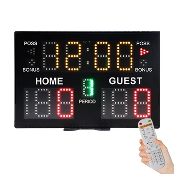 Indoor Digital LED Scoreboard Tabletop Score Board for Basketball Volleyball Tennis Boxing Match Game