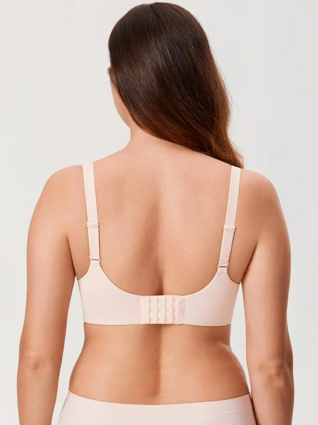Women's Seamless Minimizer Bra Plus Size Full Coverage Smooth Underwire Unlined Bras B C D DD E