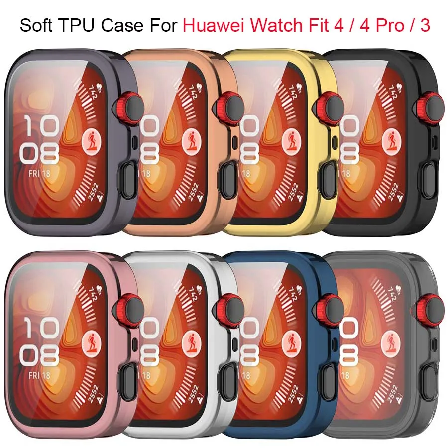 Soft TPU All-Around Protective Watch Case and Screen Protector Accessory