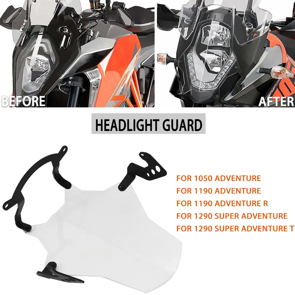

2013 2014 2015 2016 2017 Headlight Guard Protective Cover For 1050 Adventure 1190 Adventure /R 1290 Super Adventure /T