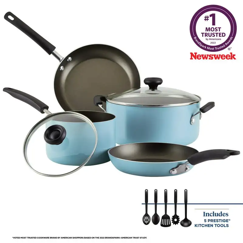 Farberware 15 Piece Nonstick Cookware Set Red