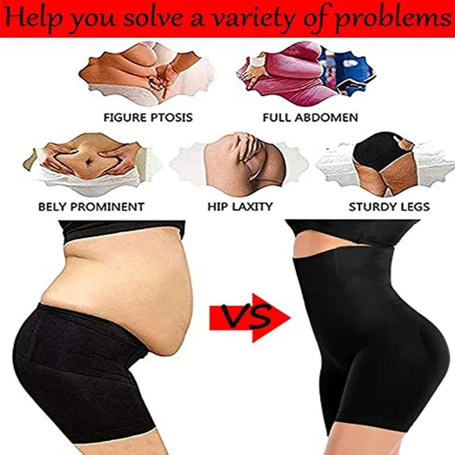 Women Shapewear High Waist Shorts Tummy Slimming Body Shaper Waist Trainer Butt Lifter Seamless Flat Belly Panties Weight Loss 4