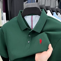 Polo à manches courtes pour hommes 100% pur coton mode d'été marque haut de gamme broderie poney haut de golf T-shirt d'affaires décontracté 4