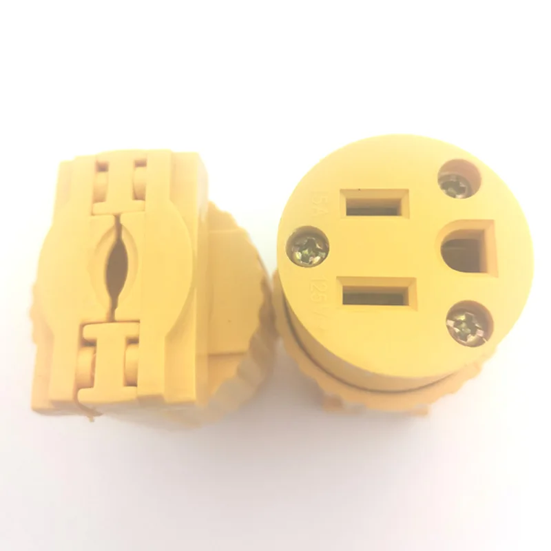 15A 125V 5-15P 5-15R 3pole South American assembly wiring plug socket US Standard industrial male female plug electrical socket power socket
