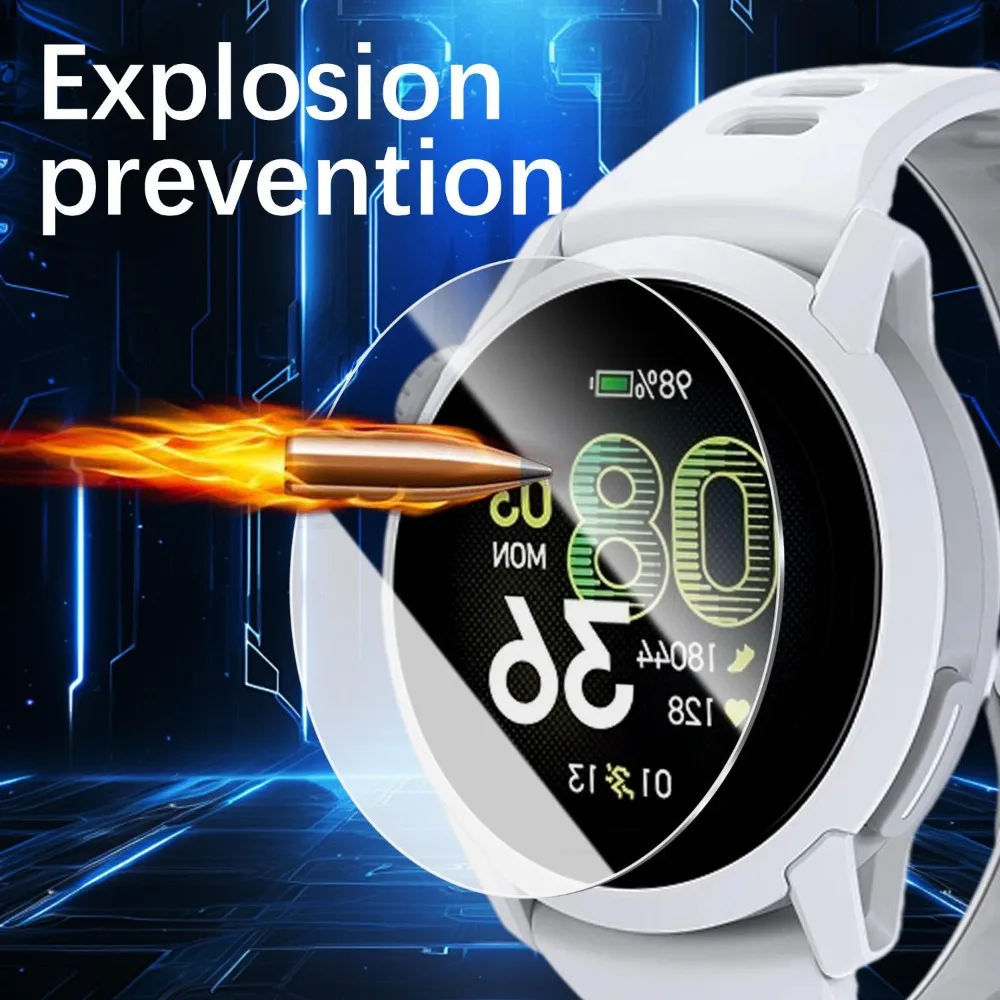 4-Pack Tempered Glass Screen Protector for Easy Installation, Anti-Scratch Positioning Films for Smartwatches