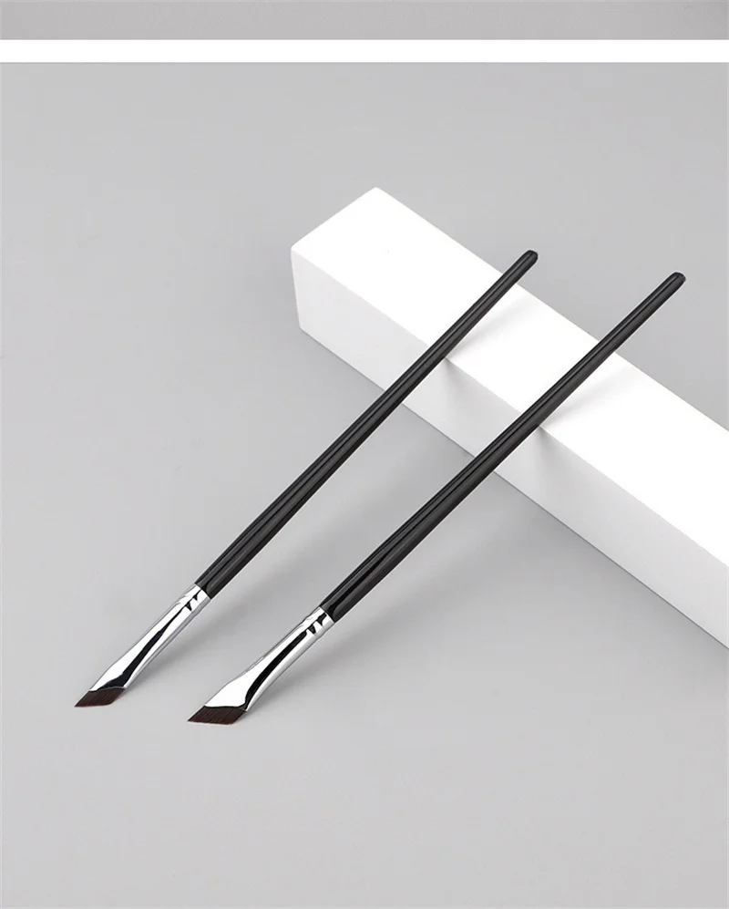 Pennello per eyeliner a lama ultra sottile, pennello piatto ad angolo fine per sopracciglia, pennelli per eyeliner a falce, pennello di precisione per dettagli, strumenti per il trucco_voghion.com