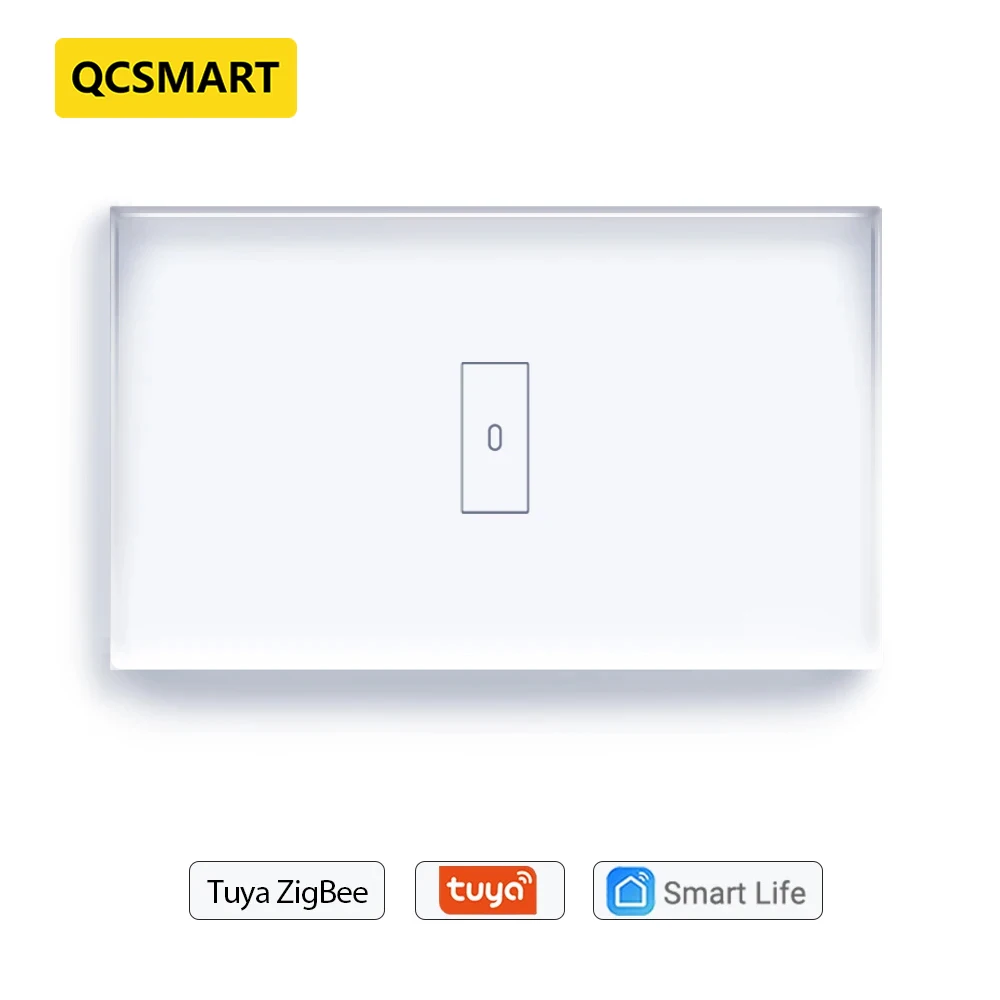 

Сенсорный выключатель Tuya Smart ZigBee US светильник 3 клавиши, Хрустальная стеклянная панель, хаб с дистанционным управлением через приложение, по...
