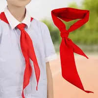Classic 120cm Triangle Towel Scarf China Style Gifts Red Scarf Cotton Neckerchief School Supplies