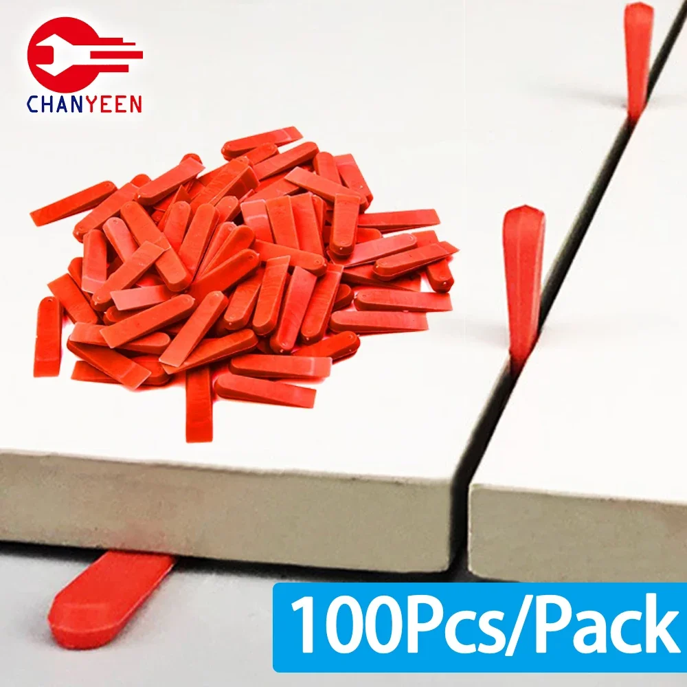 Tile Leveling Tools 100Pcs Reusable Spacers Clips Wedge For Wall Floor Tiling