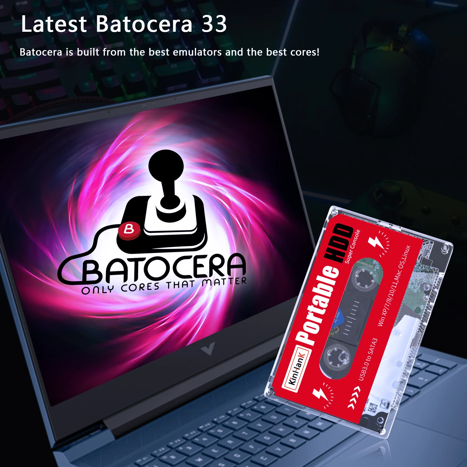 windows10pro batoceraエミュレーターOS 導入済み