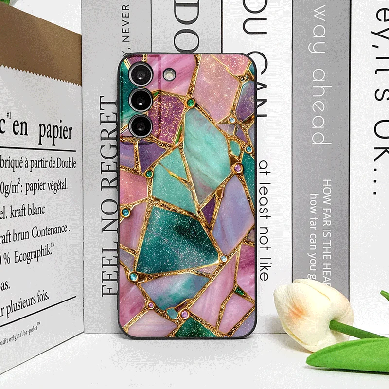 Elegant Green Marble Texture Phone Case - Frosted Soft Cover
