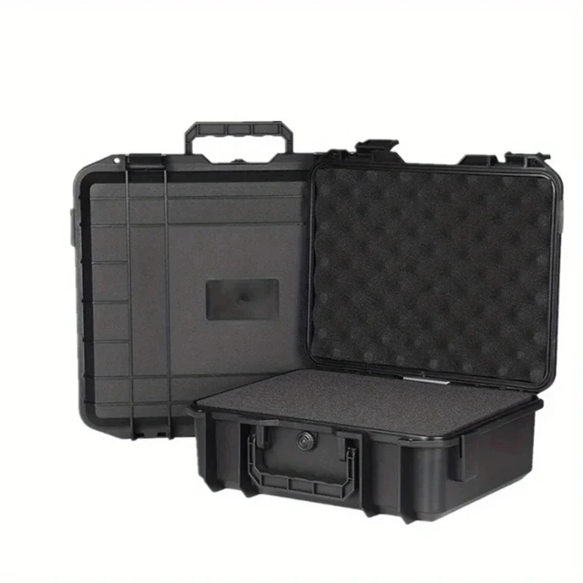 1PC Hard Carry Case Bag Hardware Toolbox with Pre-Cut Sponge Storage PreCut Sponge Storage Box Safety Protector Tool Organizer