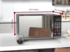 MWG1191SB Countertop Microwave Oven with 1100W Grill Function, Sleek Mirrored Finish 10 Power Levels, 6 Auto Menus, Glass Turnta 3