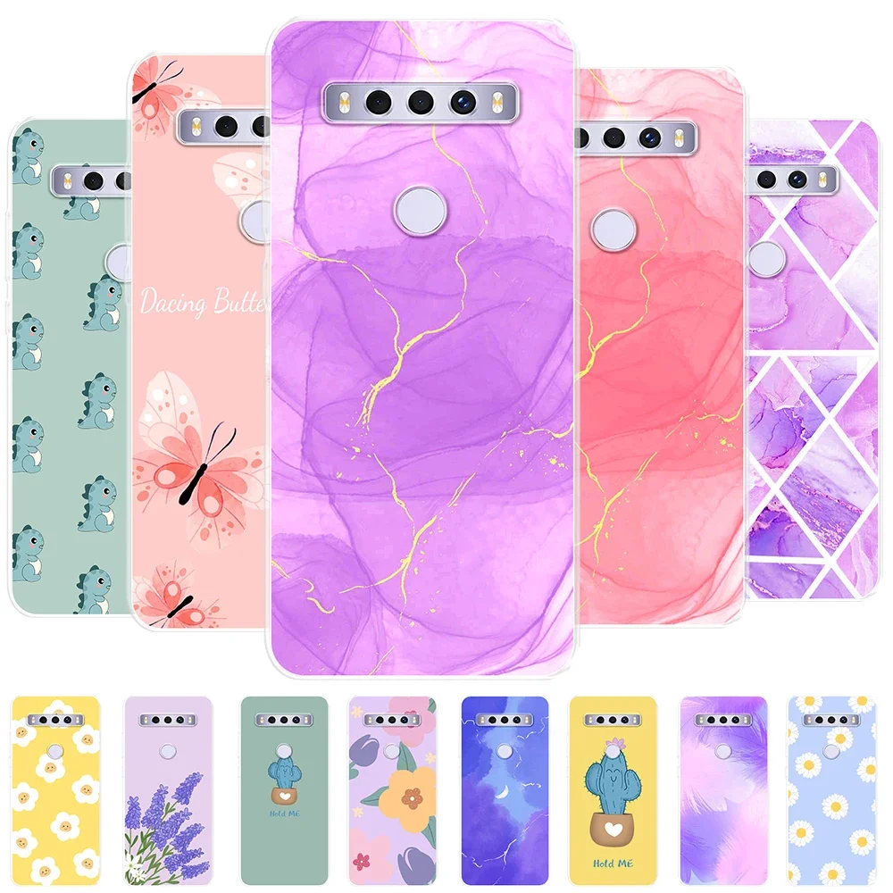 Stylish Clear Silicone Soft Shell Phone Case with Fashion Print Design