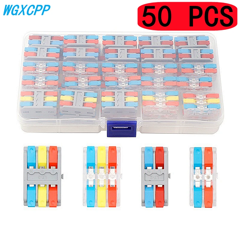 50 75 PCS Boxed Plug In Connection Terminal Block Universal Quick Cable 50-75-pcs-boxed-plug-in-connection-terminal-block-universal-quick-cable