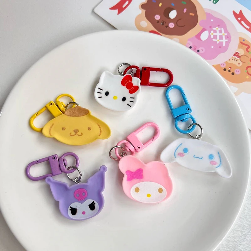 

Anime Sanrio Hello Kitty Keychain Kuromi My Melody Cinnamoroll Keyring Cute Pompom Purin Key Chains Kids Gifts