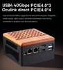 Topton Oculink Gaming Mini PC AMD Ryzen 9 7940HS 32G DDR5 6400MHz 3*PCIe4.0 2*2.5G LAN USB4 NAS Server Computer Windows 11 WiFi6 4