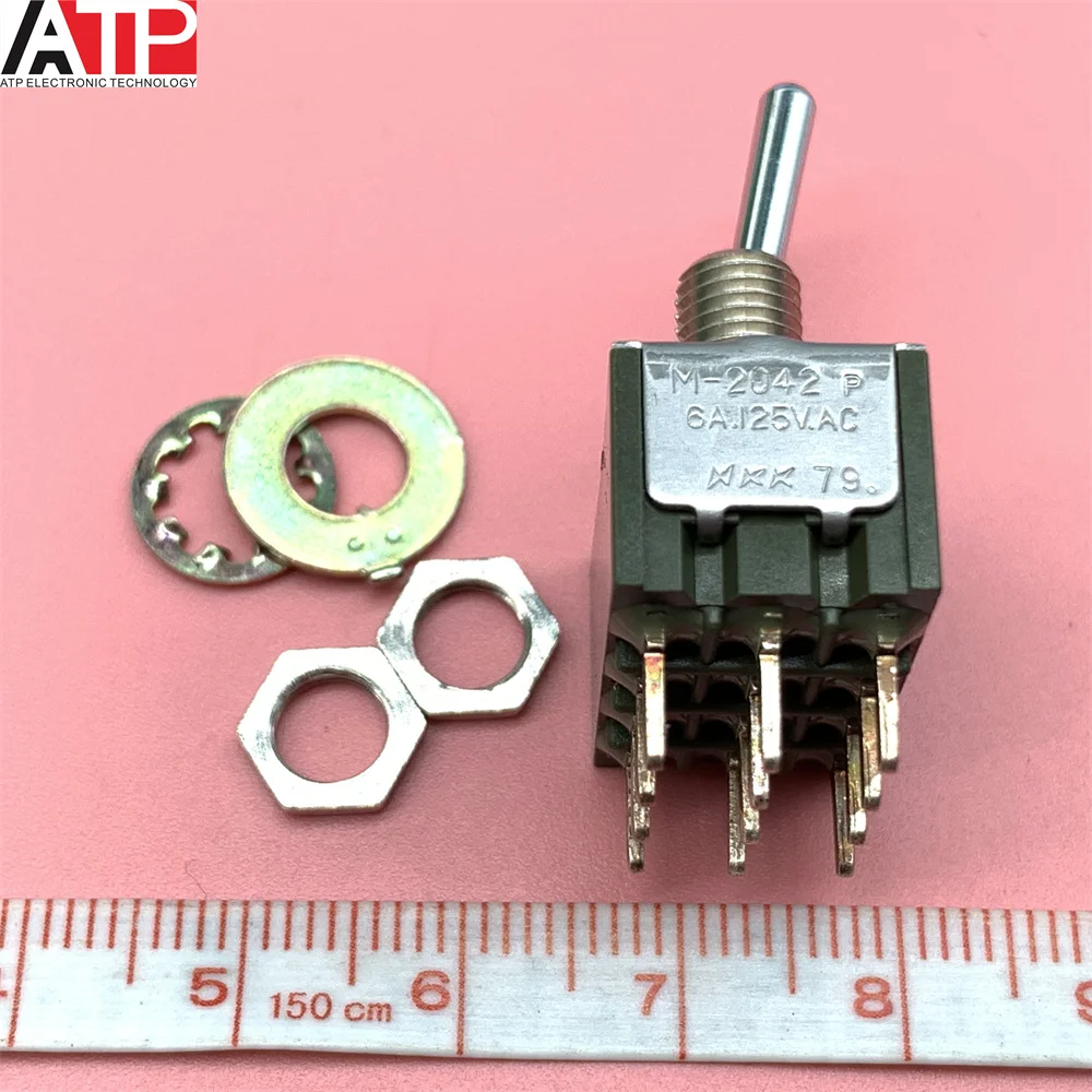 

1PCS original spot M-2042P 6MM Import button switch DIP shake head switch 12 feet 2 files authentic welcome to consult and order