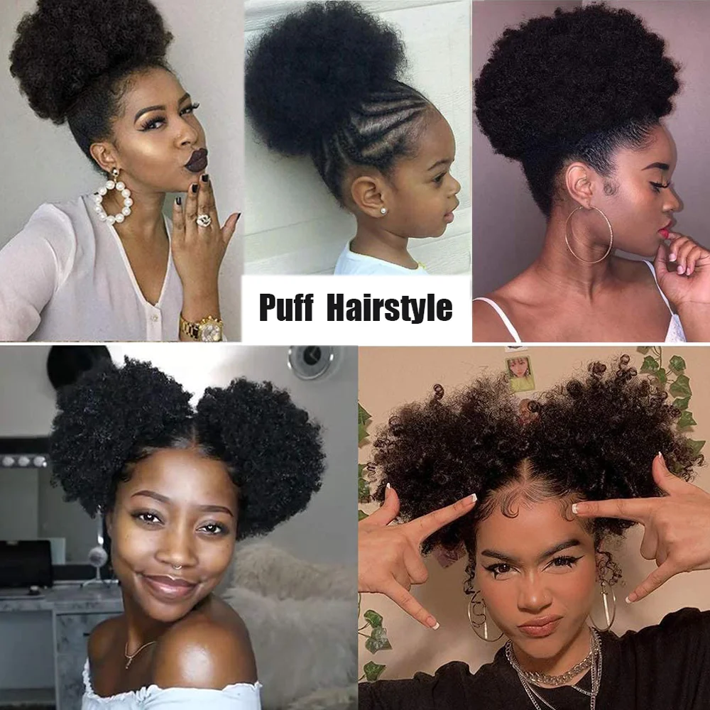 Beauty youth Afro Puff Drawstring Ponytail Bun For Black Women South Africa  | Ubuy