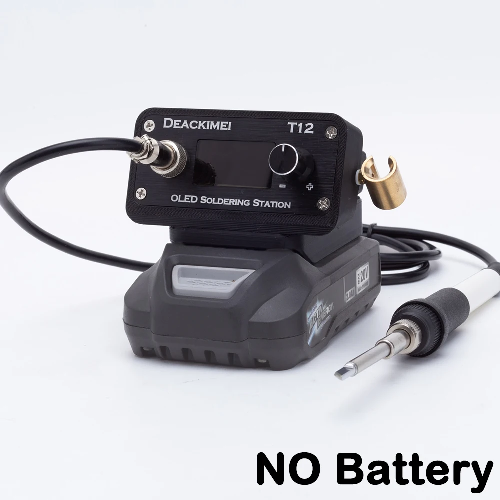 OLEDDigitalT12SolderingStationForAldiFerrexActivEnergy20VLiionBatteryElectronic